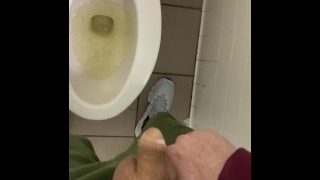 Rt Running Through Public To Dirty Restroom Bladder Shy Weak Stream Piss Seat Floor Stay Until End