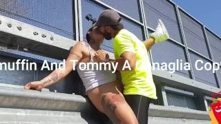 She Runs On Foot And He On His Bike Then Fucks Her In The Street