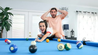 Step Siblings Play Pool And Whoever Wins Doesn’t Have To Clean For A Month – Fuckanytime