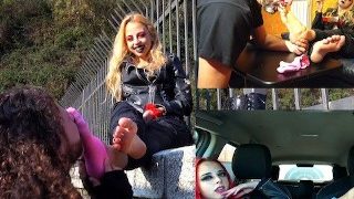 Teen Foot Fetish Padrona Metallara Umilia Sfigato Coi Piedi Calzini Sudati Piedi Nudi Lecca Piedi