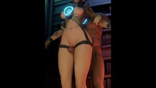 Tracer Thighjob In The Library. Gcraw. Overwatch