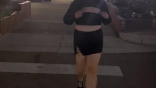 Walking Down The Street And Flashing My Tits