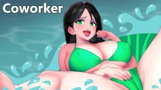 Fiesta en la piscina de uso gratuito con tu compañero de trabajo caliente Audio porno pidiendo tu polla