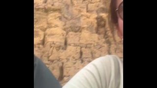 Two Lesbians Touch Each Other To Orgasm On The Corner Of A Town Trying To Avoid Being Seen By Anyone