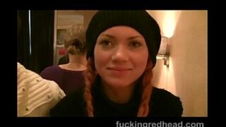 Amateur Russian Redhead Babe Fucked In Public Toilet