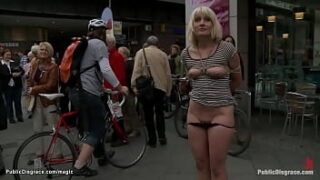 Big Butt Blond Anal Fucked In Public