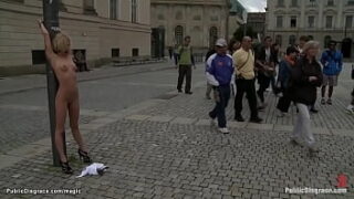 Blond Gang Banged In Public Places
