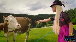 Blonde Ex-Wife Outdoor Forest Fuck In This Funny Video