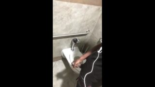 Bust A Quickie In Public Restroom
