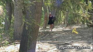 Busted Candle Fucker Blows In Forest