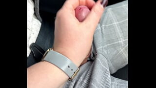 Car Blowjob During Driving – Public An Risky