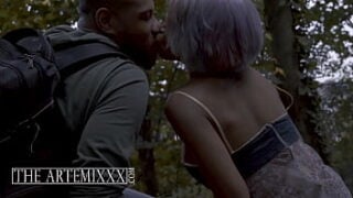 Confident Hoe Black Teen Destiny Love Takes BBC Outside And Gets Filled With Cum By The Artemixxx