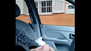 Handjob In The Car