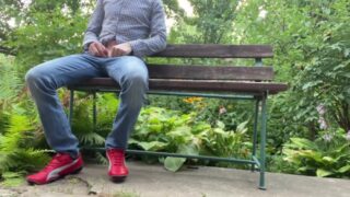 Hot Milf Handjob Latex Glove Cock Outdoor And Take Glove For Cuckold Hubby