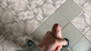 I Jerk Off In The Office Public Toilet And Cum In The Sink