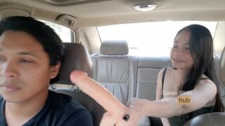 In The Taxi – I Get The Driver In A Serious Problem With His Wife For Walking Excited – Funny Sex Vi