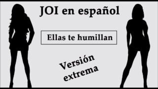 JOI Extremo En Español. Ellas Te Humillan En El Bosque.