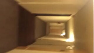 Parading Through The Corridors And Elevator Of The Hotel Wearing Panties