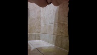 Quick Tinkle On Public Restroom Floor