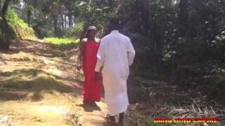 Reverend Fucking An African Goddess On His Way To Evangelism – Her Charm Caught Him And He Seduce Her Into The Forest And