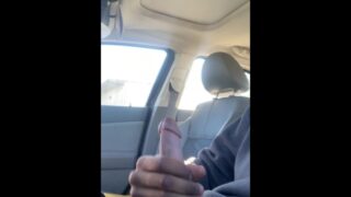 Risky Milking In The Car Loud Moaning