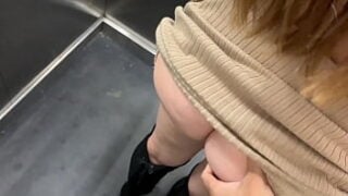 Sex In Public, In The Elevator With A Stranger And They Catch Us