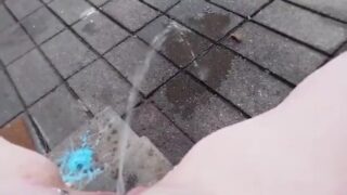 Squirt-A-Thon: Outdoor Long Distance Squirt Off Stairs