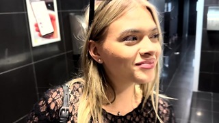 Sucking Big Dick In Cinema Toilet Someone Heard Us