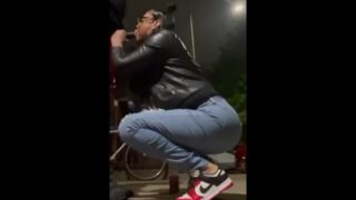 Sucking Up A Big Dick Nigga In Public In Brooklyn We Got Caught At The First Spot But He Bust A Big