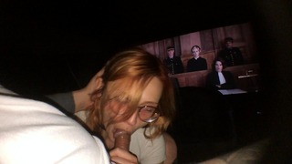 Teen Exhibitionist Couple Had Public Sex In Cinema
