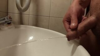 Weekend Trip Train+Hotel Part11 Hotel Toilet Pissing, Masturbation And Cumming