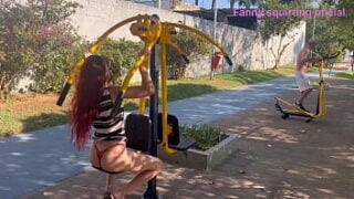 Wife Shows Off In Public In A Crowded Park!