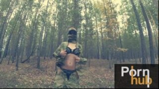 A Military Girl Wanted To Fuck In The Ass In The Chernobyl Forest.