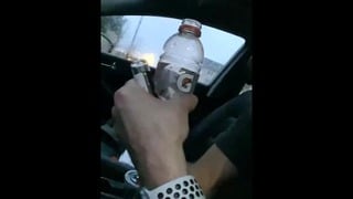 Almost Caught In Car In Packed Parking Lot Smoking Taking A Long Piss Is A Bottle Moaning