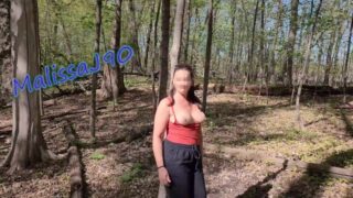 Amateur Tit Flashing Public Woods Park