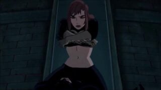 Batgirl Gets Frisky And Flashes Her Tits – Batman Cartoon Hentai Porn