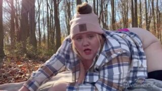 BBW Girlfriend Outdoor Fun