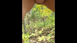 Caught Yikes – Trying To Piss From My Pussy In The Forest