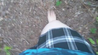 Dare: Trans Sissy Takes 600 Steps Into Forest In Micro Skirt. Completed!