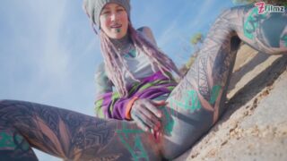 Dreadhead Horny Hippie Girl Gets Anal Fuck Outdoors By Tattooed Dick – POV