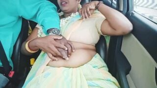 Episode -5, Full Video, Indian Beautiful Sexy Saree Bhabi Car Romance, Telugu Dirty Talks, ర క మ గ