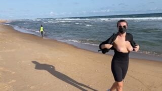 Flashing Big Tits In Public