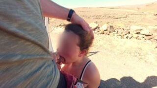 Foxy Lou Deepthroats And Gets A Creampie In Public