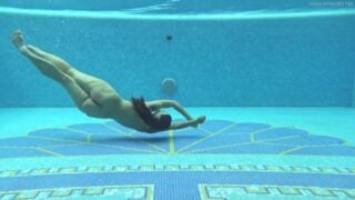 Hungarian Naked Sazan Cheharda Swimming Teasing