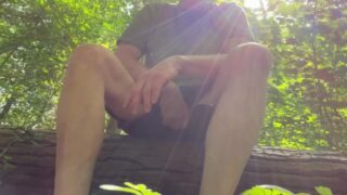 I Jerked Off In A Public Forest In The Woods, Almost Caught!