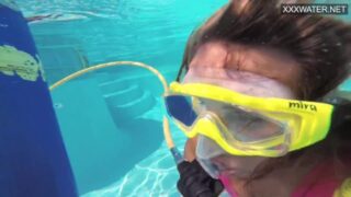 Irina Poplavok Blonde Pornstar In The Pool