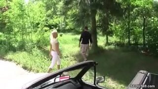 Just Met And Fucked Right On The Forest Path