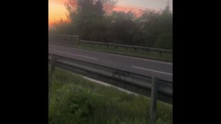Left Clothes In Car , Nude Barefoot Walk