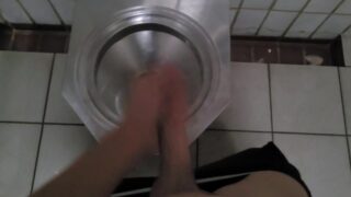 Masturbation In A Public Toilet In Germany
