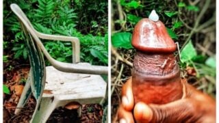 Mysterious Chair Found In The Forest, Let’s Jerk Off In It!